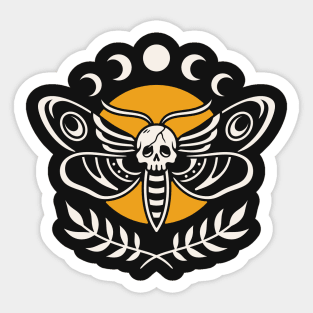 Deaths head moth Sticker